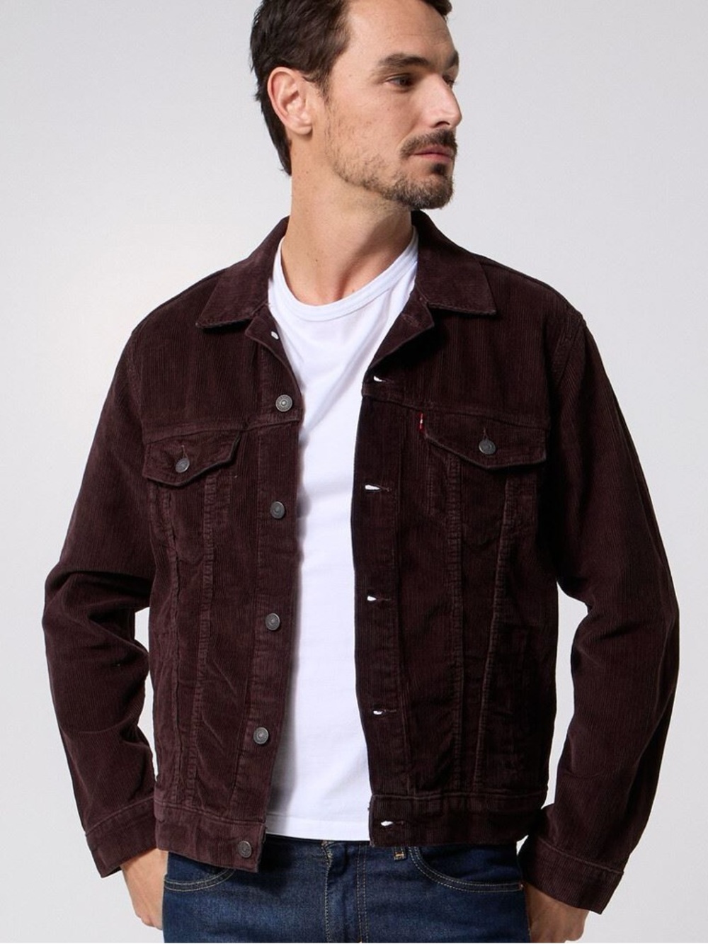 Levi's Dark Brown Corduroy Truck Jacket